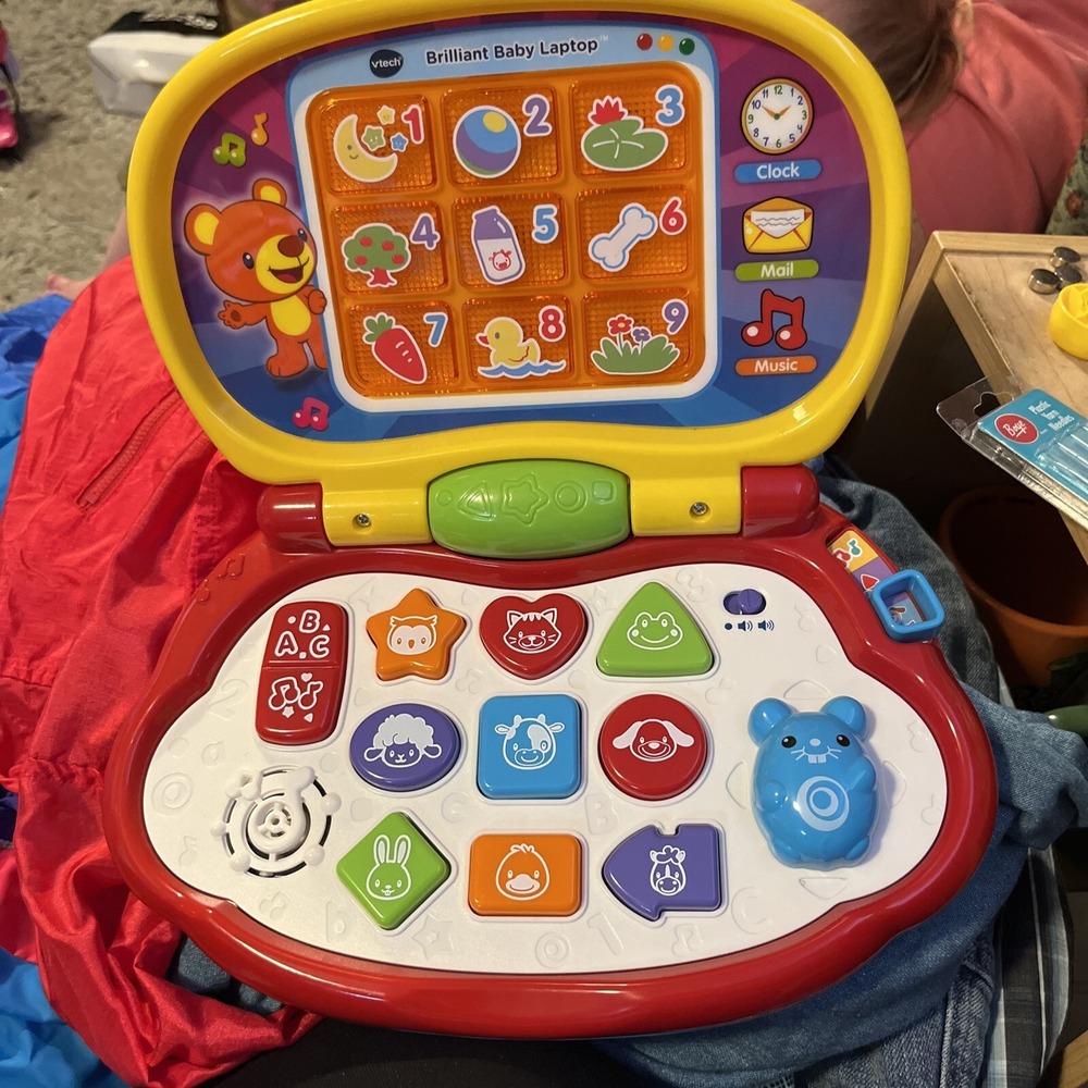 VTech Brilliant Baby Laptop Learning Interactive Travel Kids Light Up